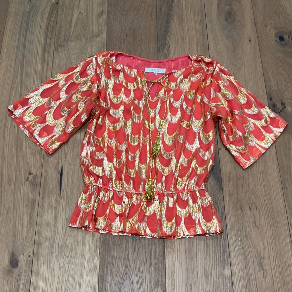 Trina Turk Scalloped Top